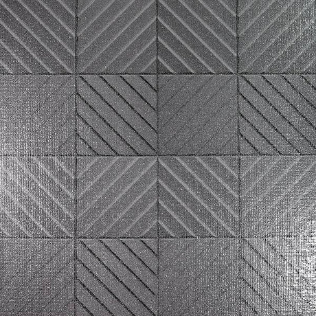 Randall Dark Grey Geometric Wallpaper – Arthouse AH692809 by Brewster