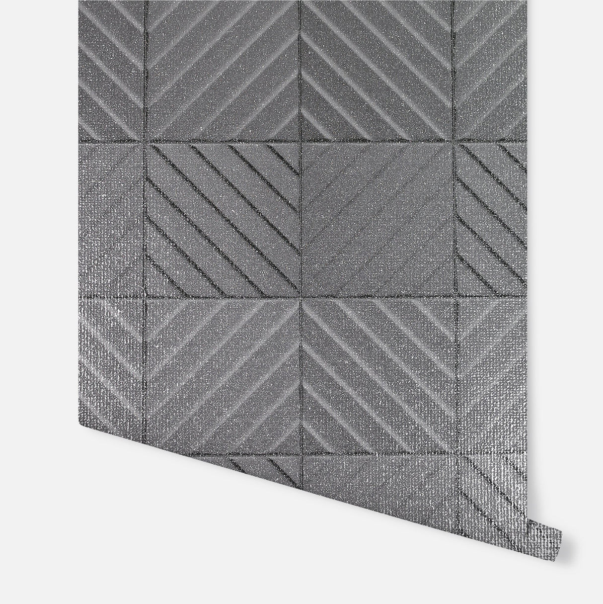Randall Dark Grey by Arthouse Geometric Wallpaper- Brewster AH692809
