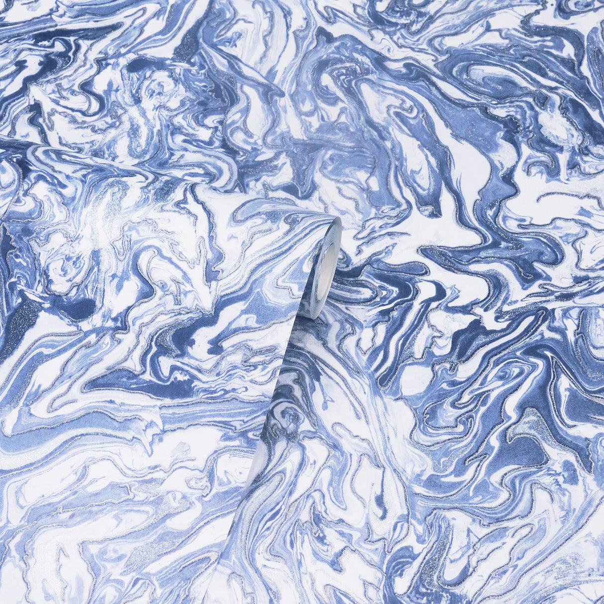 Osgood Navy by Arthouse Marbled Wallpaper – Brewster Home Fashions AH693902