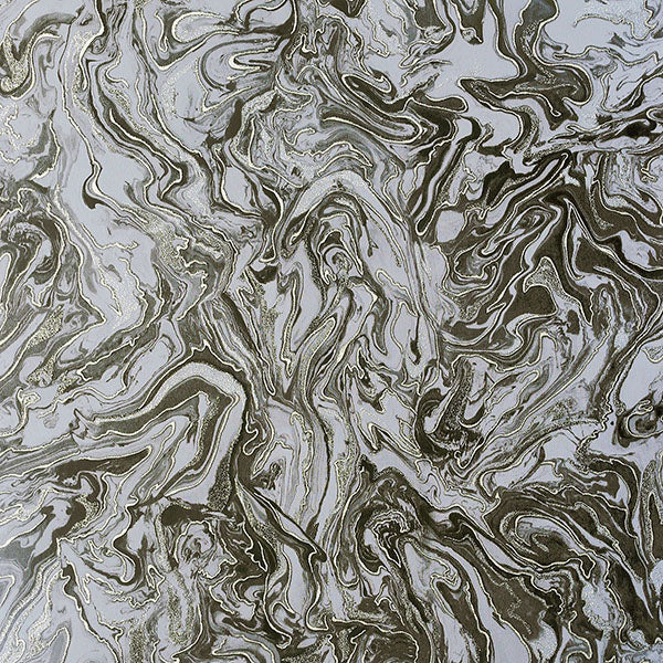 Osgood Charcoal Marbled Wallpaper by Arthouse - Brewster AH693903 room setting and pattern detail