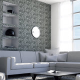 Osgood Charcoal by Arthouse Marbled Wallpaper- Brewster AH693903