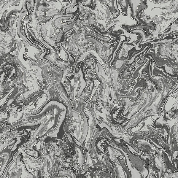 Osgood Charcoal by Arthouse Marbled Wallpaper- Brewster AH693903