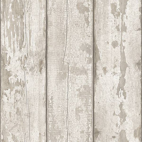 Ambrose Cream Wood Plank Wallpaper by Arthouse