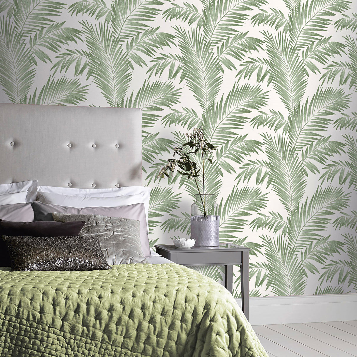 Cecil Green by Arthouse Tropical Wallpaper- Brewster AH694800