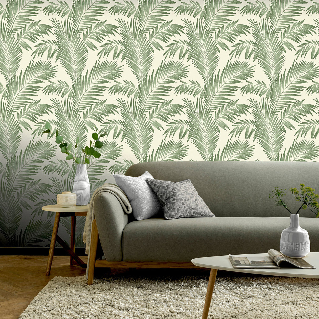 Cecil Green by Arthouse Tropical Wallpaper- Brewster AH694800