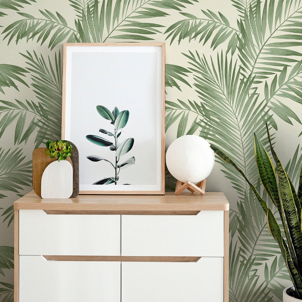 Cecil Green by Arthouse Tropical Wallpaper- Brewster AH694800