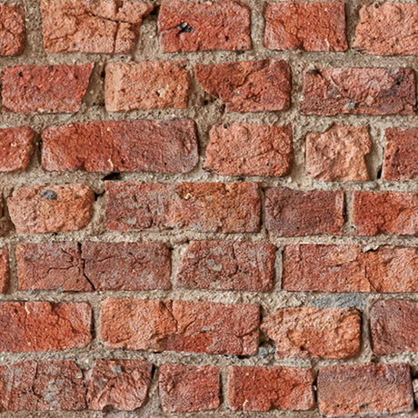Clifford Red Urban Brick wallpaper roll showing rustic red brick pattern