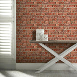 Clifford Red by Arthouse Urban Brick Wallpaper – Brewster Home Fashions AH696600