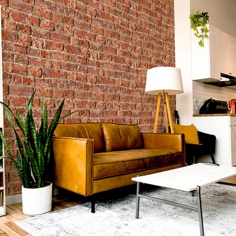 Clifford Red by Arthouse Urban Brick Wallpaper – Brewster Home Fashions AH696600