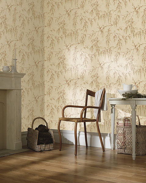 Eugenia Rust by Arthouse Willow Wallpaper – Brewster Home Fashions AH698208