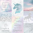Amalthea Pastel Unicorn wallpaper with unicorn graphics and inspirational quotes in soft pastel colors.