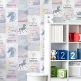 Amalthea Pastel by Arthouse Unicorn Wallpaper – Brewster AH698300