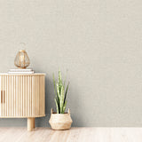 Paulette Neutral by Arthouse Linen Texture Wallpaper – Brewster Home Fashions AH901704