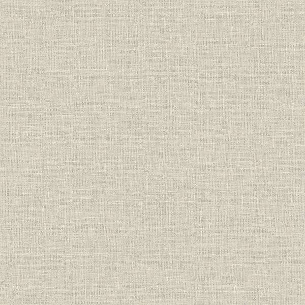 Paulette Neutral Linen Texture Wallpaper AH901704 room scene