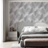 Sussurro Grey by Arthouse Feathers Wallpaper- Brewster Home Fashions AH901705