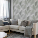 Sussurro Grey by Arthouse Feathers Wallpaper- Brewster Home Fashions AH901705