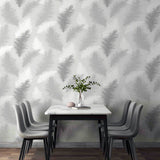 Sussurro Grey by Arthouse Feathers Wallpaper- Brewster Home Fashions AH901705