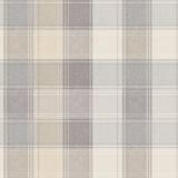 Geraldine Grey Plaid Wallpaper by Arthouse