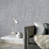 Lloyd Pewter by Arthouse Stone Texture Wallpaper – Brewster Home Fashions AH902109