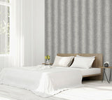 Dora Leopard Stripe Sterling by Arthouse Animal Print Wallpaper – Brewster AH903101