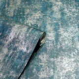 Velour Teal by Arthouse Distressed Blown Vinyl Wallpaper – Brewster AH904005