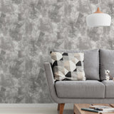 Barney Grey by Arthouse Brushed Strokes Wallpaper – Brewster Home Fashions AH904405