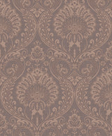 Berenice Rose Gold Luxe Damask Wallpaper in Rose Gold by Arthouse