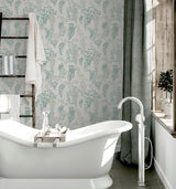 Manami Green Wisteria by Arthouse Botanical Wallpaper – Brewster Home Fashions AH907005