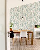 Manami Green Wisteria by Arthouse Botanical Wallpaper – Brewster Home Fashions AH907005