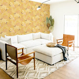 Asuka Yellow by Arthouse Sparrow Forest Wallpaper – Brewster AH908002