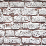Arthouse Horace Neutral Brick Wallpaper AH908007 close-up of whitewashed brick pattern