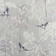 Asuka Grey Sparrow Forest Wallpaper by Arthouse for Brewster, roll AH908105