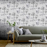 Lionel Grey by Arthouse Safari Lagoon Wallpaper – Brewster Home Fashions AH908902