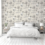 Lionel Grey by Arthouse Safari Lagoon Wallpaper – Brewster Home Fashions AH908902