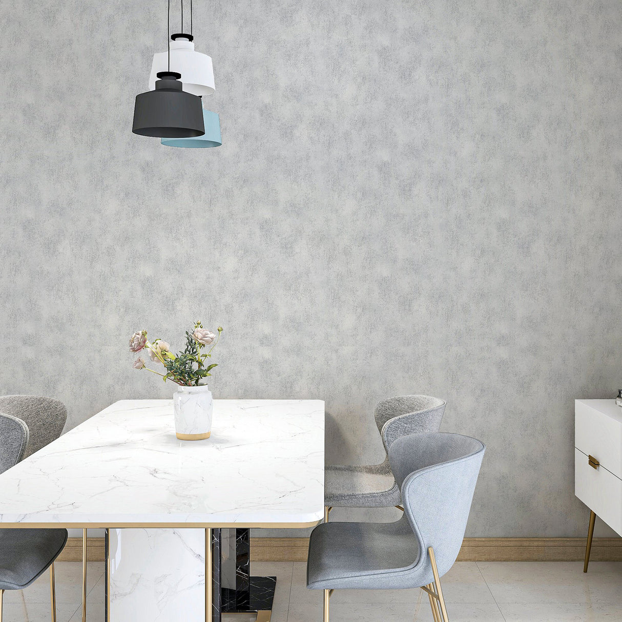 Victor Grey by Arthouse Plaster Wallpaper- Brewster AH908905