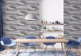 Wallace Grey by Arthouse Wood Tile Wallpaper- Brewster Home Fashions AH908908