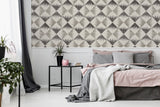Reuben Grey by Arthouse Ikat Geometric Wallpaper – Brewster Home Fashions AH909401