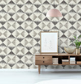 Reuben Grey by Arthouse Ikat Geometric Wallpaper – Brewster Home Fashions AH909401