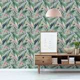 Miriam Grey Tropical by Arthouse Tropical Wallpaper – Brewster Home Fashions AH909404