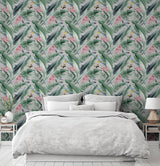 Miriam Grey Tropical by Arthouse Tropical Wallpaper – Brewster Home Fashions AH909404