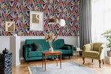 Vivette Multicolor by Arthouse Hot Tropic Wallpaper- Brewster Home Fashions AH909409