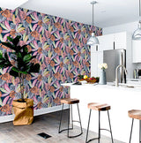 Vivette Multicolor by Arthouse Hot Tropic Wallpaper- Brewster Home Fashions AH909409