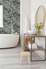 Alice Mint Greenhouse by Arthouse Botanical Wallpaper – Brewster Home Fashions AH909500