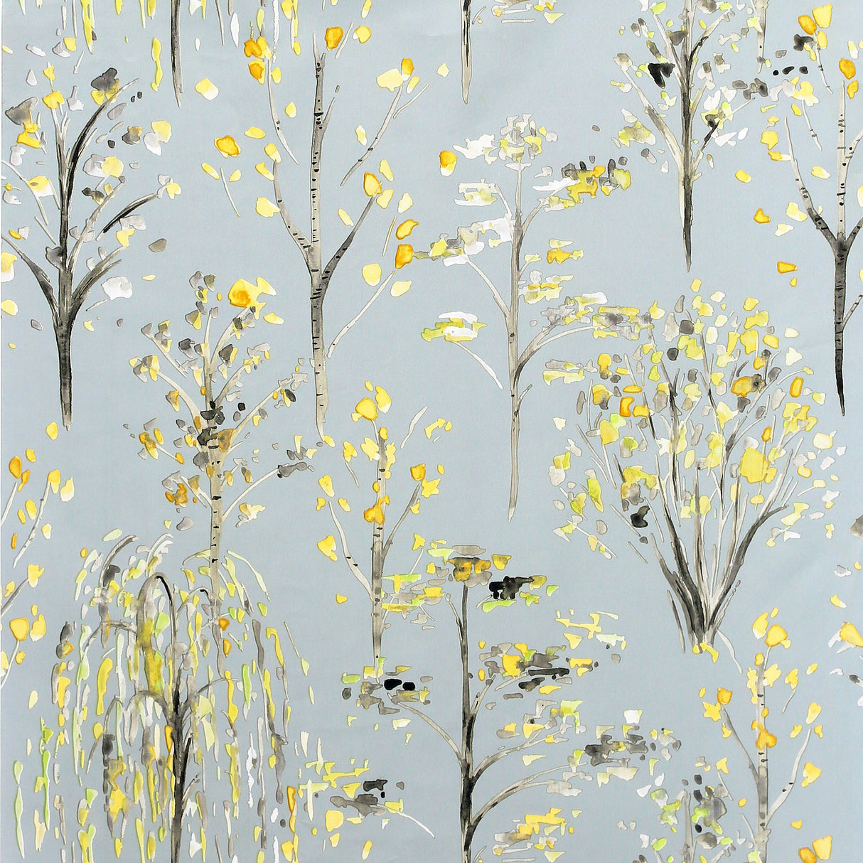 Mayumi Yellow Birch Grove Wallpaper by Arthouse – Brewster AH909503