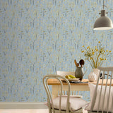 Mayumi Yellow by Arthouse Birch Grove Wallpaper – Brewster AH909503