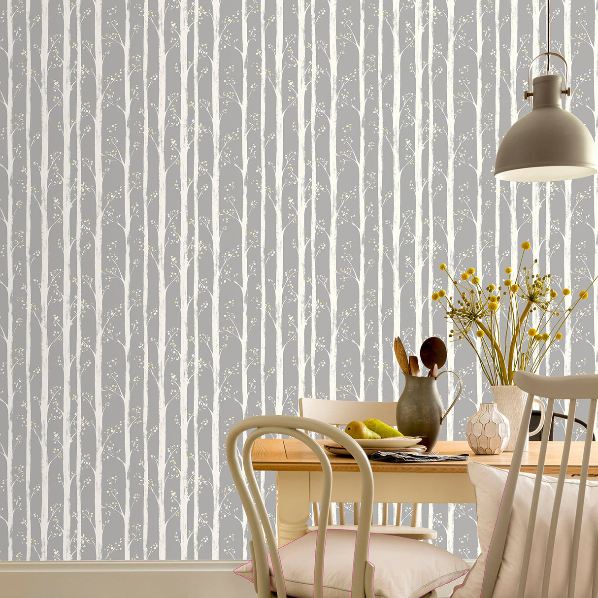 Florence Grey by Arthouse Forest Wallpaper – Brewster Home Fashions AH909504