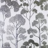 Blanche Silver Trees wallpaper in silver by Arthouse