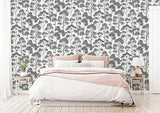 Blanche Silver Trees by Arthouse Botanical Wallpaper – Brewster AH909505