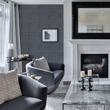 Bellamy Charcoal by Arthouse Wooden Panel Wallpaper – Brewster Home Fashions AH909600