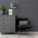 Bellamy Charcoal by Arthouse Wooden Panel Wallpaper – Brewster Home Fashions AH909600